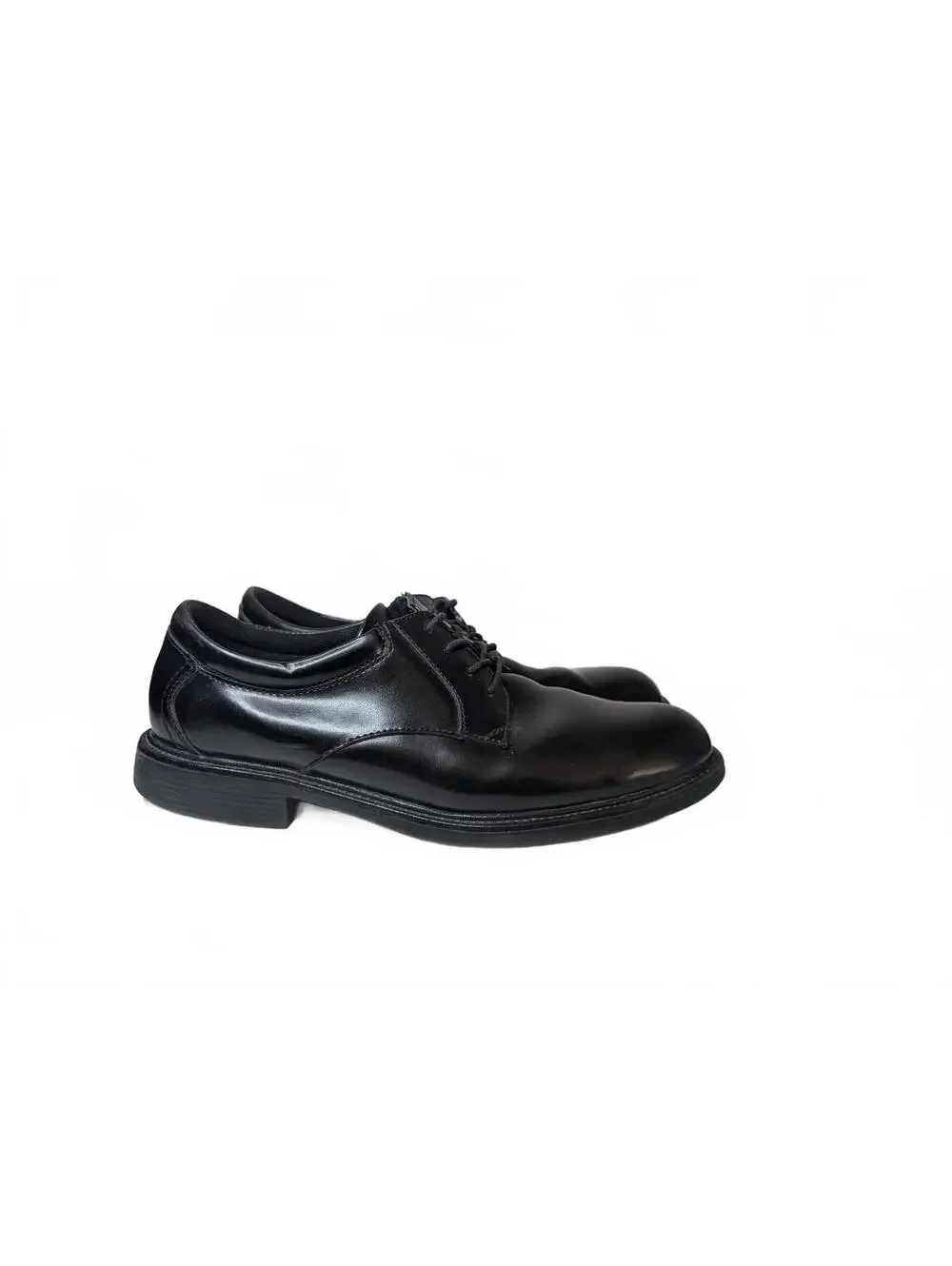 Nunn Bush Men's Black Leather Plain Toe Oxford Dress Shoes Size 11